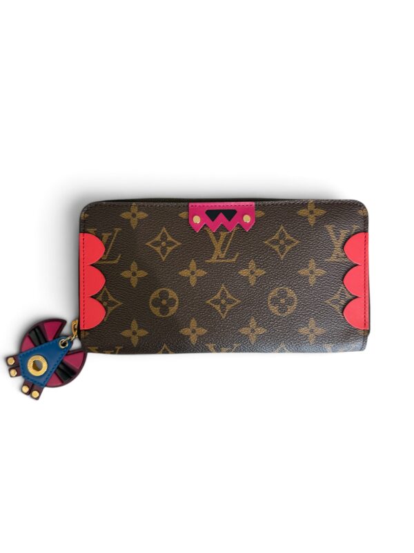Louis Vuitton Monogram Totem Zippy Wallet Flamingo