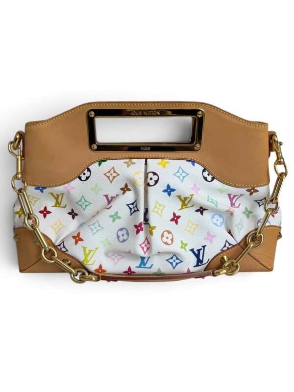 Louis Vuitton Monogram Multicolor Judy MM White
