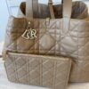 Christian Dior Large Dior Toujours Bag Camel Macrocannage Calfskin