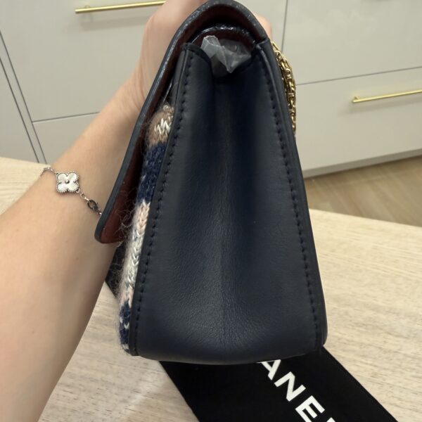 Chanel Nude Medallion Reissue 2.55 Flap Bag Calfskin with Knit Wool 226