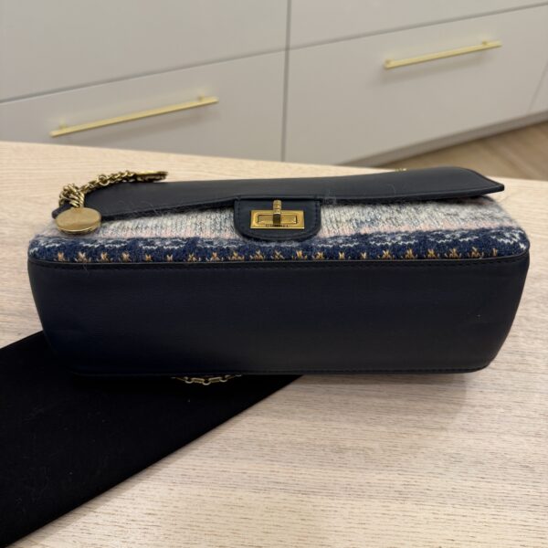 Chanel Nude Medallion Reissue 2.55 Flap Bag Calfskin with Knit Wool 226