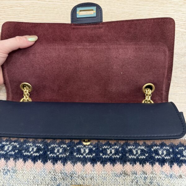 Chanel Nude Medallion Reissue 2.55 Flap Bag Calfskin with Knit Wool 226