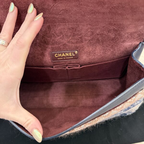 Chanel Nude Medallion Reissue 2.55 Flap Bag Calfskin with Knit Wool 226