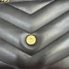 Saint Laurent (YSL) Lambskin Chevron Quilted Small Loulou Bag Black GHW