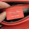 Christian Dior Lambskin Cannage Medium Lady Dior Silver Hardware Pink