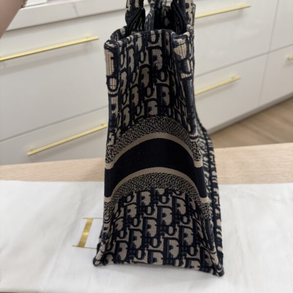 Christian Dior Oblique Medium Book Tote Blue Multicolor