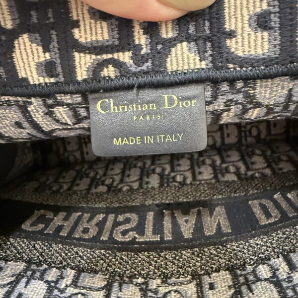 Christian Dior Oblique Medium Book Tote Blue Multicolor