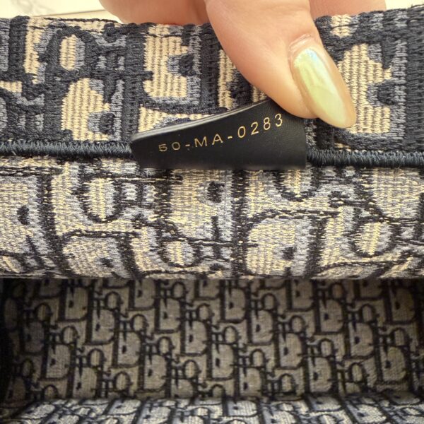 Christian Dior Oblique Medium Book Tote Blue Multicolor