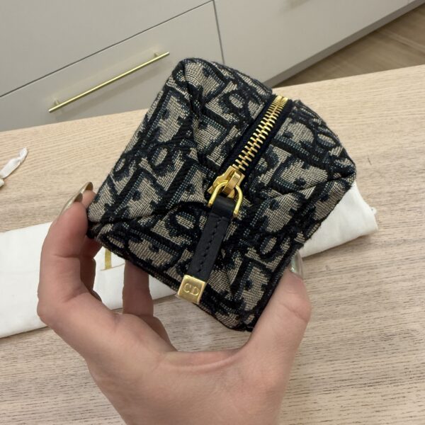 Christian Dior Oblique 30 Montaigne Cosmetic Pouch Blue