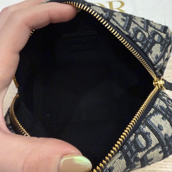 Christian Dior Oblique 30 Montaigne Cosmetic Pouch Blue