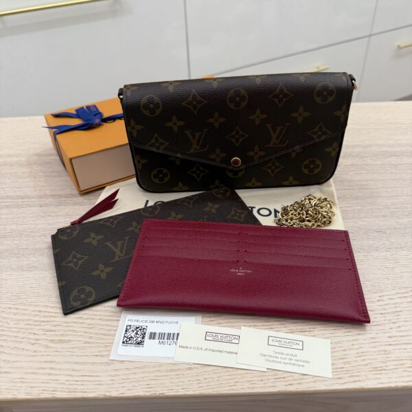 Louis Vuitton Monogram Pochette Felicie Chain Wallet