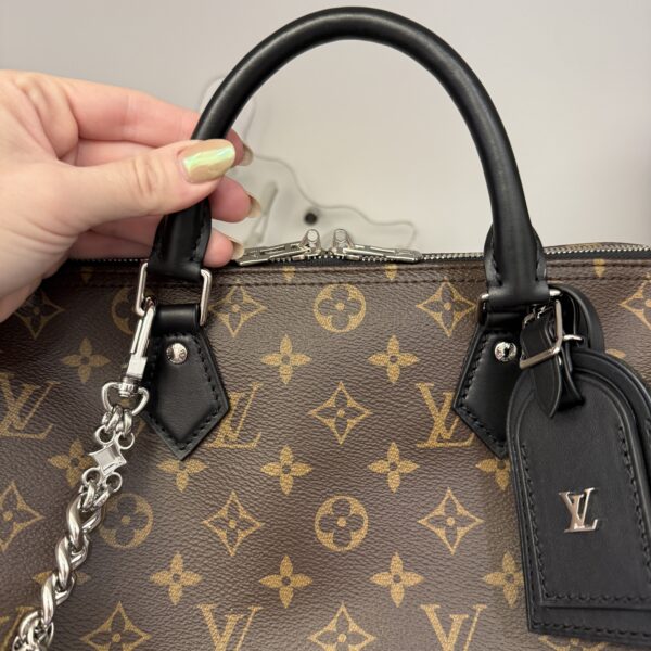 Louis Vuitton Dark Speedy Soft Bandouliere Bag Monogram Canvas 30