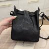 Saint Laurent (YSL) Black Leather Bucket Bag With Cassandre Charm