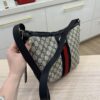 Gucci Navy Blue/White GG Supreme Canvas and Leather Small Ophidia Shoulder Bag