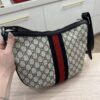 Gucci Navy Blue/White GG Supreme Canvas and Leather Small Ophidia Shoulder Bag
