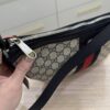 Gucci Navy Blue/White GG Supreme Canvas and Leather Small Ophidia Shoulder Bag