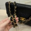 Chanel Vintage Classic Single Flap Bag Quilted Lambskin Maxi Black