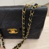 Chanel Vintage Classic Single Flap Bag Quilted Lambskin Maxi Black
