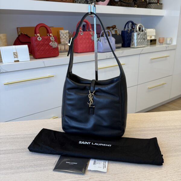 Saint Laurent (YSL) Le 5 a 7 Supple Small Black Padded