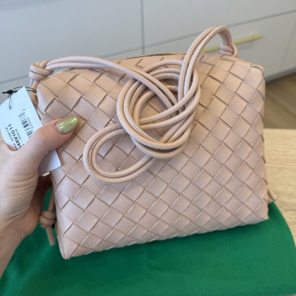 Bottega Veneta Nappa Intrecciato Small Loop Camera Bag Lotus