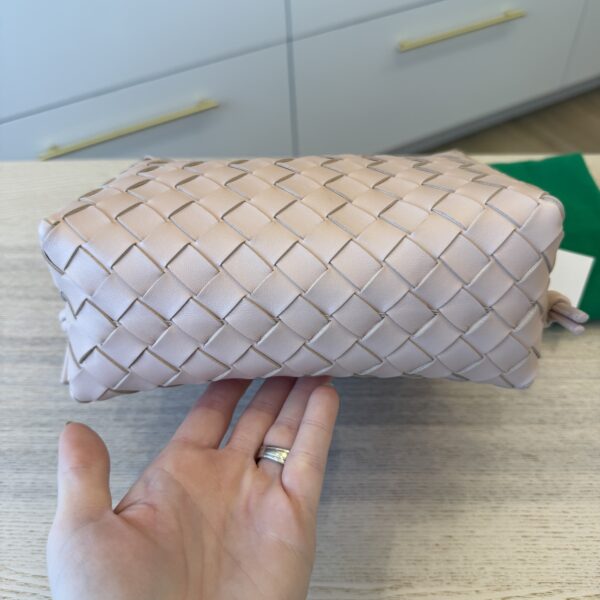 Bottega Veneta Nappa Intrecciato Small Loop Camera Bag Lotus