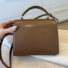 Saint Laurent (YSL) Mini Cassandra Leather Top Handle Bag Caramel