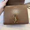 Saint Laurent (YSL) Mini Cassandra Leather Top Handle Bag Caramel