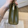 Saint Laurent (YSL) Mini Cassandra Leather Top Handle Bag Vert Olive