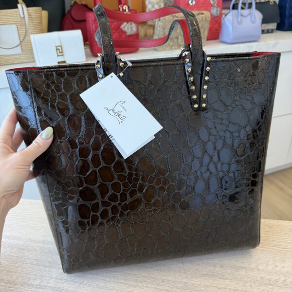Christian Louboutin N/S Cabata Zipped Embossed Tote Bag
