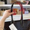 Christian Louboutin N/S Cabata Zipped Embossed Tote Bag