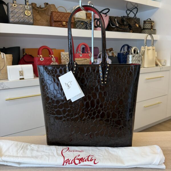Christian Louboutin N/S Cabata Zipped Embossed Tote Bag