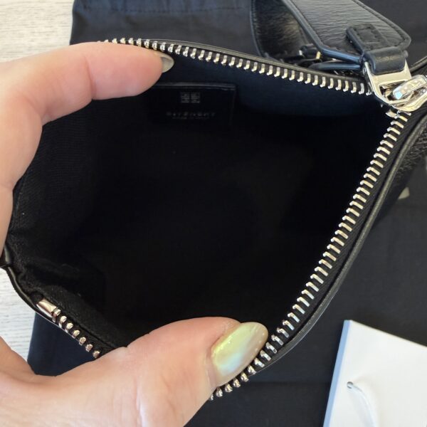 Givenchy Black Voyou Small Leather Pouch