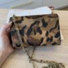 Christian Louboutin Loubi54 Leopard-Print Chain Shoulder Bag