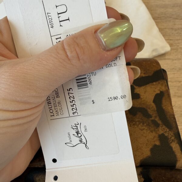 Christian Louboutin Loubi54 Leopard-Print Chain Shoulder Bag