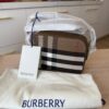 Burberry Calfskin House Check Small Camera Bag Tan
