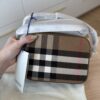 Burberry Calfskin House Check Small Camera Bag Tan