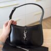 Saint Laurent (YSL) Le 5 A 7 Hobo Shoulder Bag Black Smooth Leather/SHW