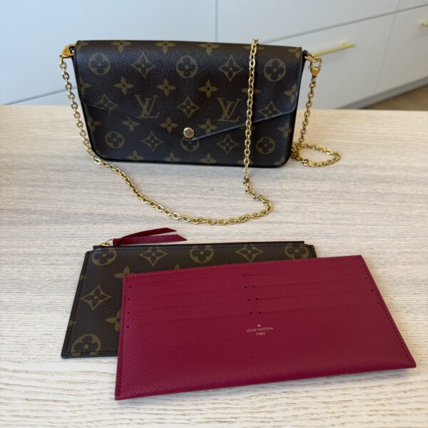 Louis Vuitton Monogram Pochette Felicie Chain Wallet