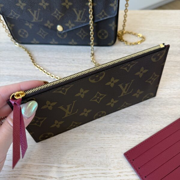 Louis Vuitton Monogram Pochette Felicie Chain Wallet