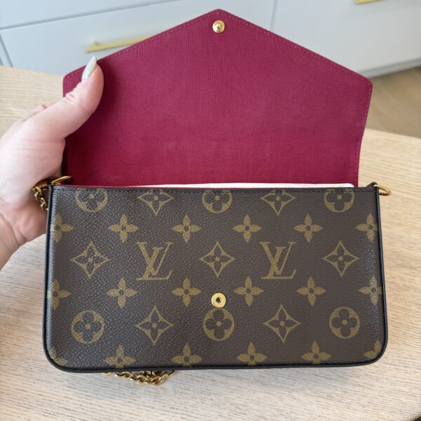 Louis Vuitton Monogram Pochette Felicie Chain Wallet