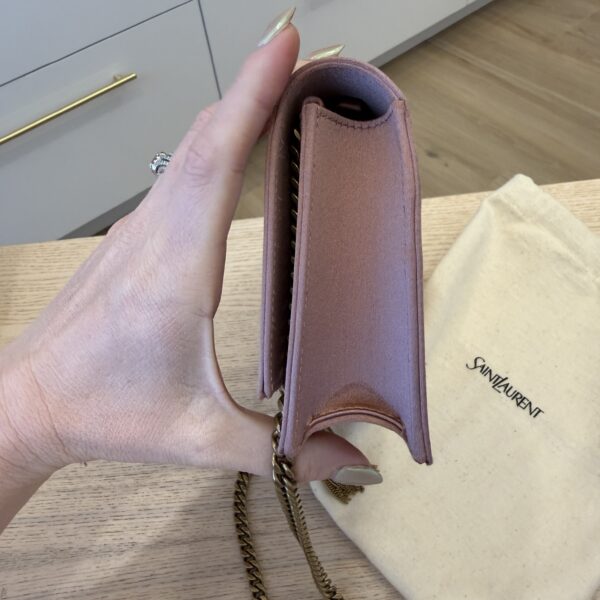 Saint Laurent (YSL) Satin Kate Tassel Wallet On Chain Bag