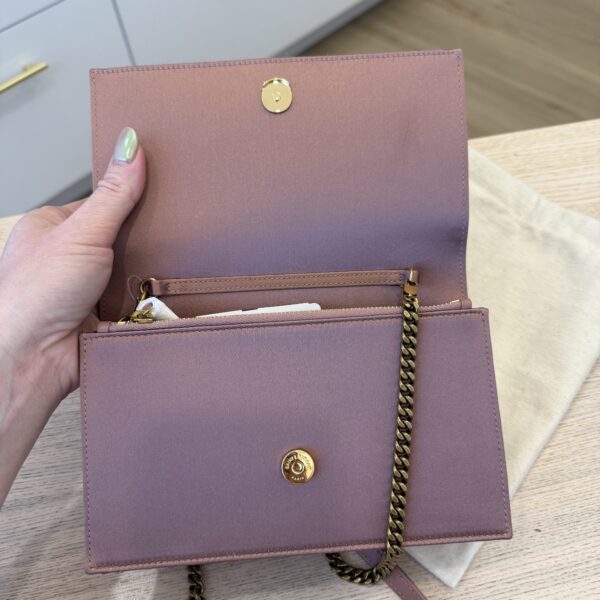 Saint Laurent (YSL) Satin Kate Tassel Wallet On Chain Bag