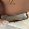 Saint Laurent (YSL) Calfskin and Canvas Monogram Medium Solferino Satchel Brown