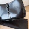 Saint Laurent (YSL) Le 5 A 7 Hobo Shoulder Bag Black Smooth Leather and Black Hardware