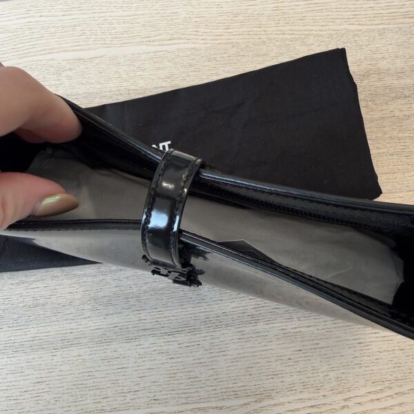 Saint Laurent (YSL) Le 5 A 7 Hobo Shoulder Bag Black Smooth Leather and Black Hardware