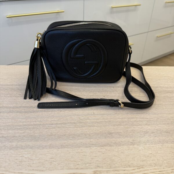 Gucci Calfskin Small Soho Disco Bag Black