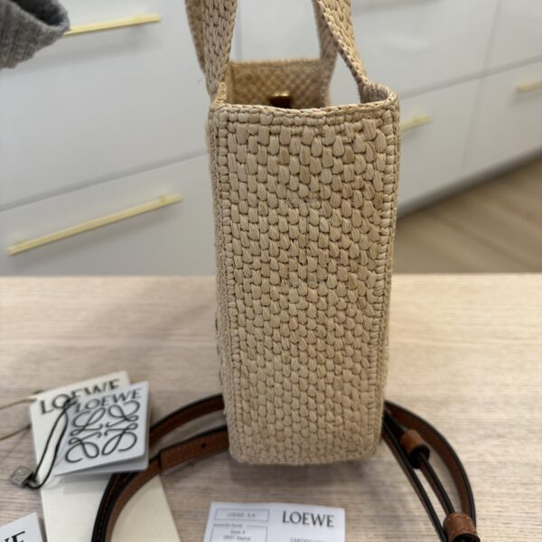 Loewe Paula's Ibiza Logo Convertible Tote Raffia Mini