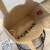 Loewe Paula's Ibiza Logo Convertible Tote Raffia Mini