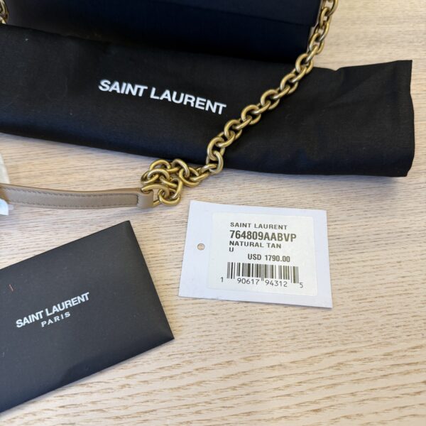 Saint Laurent (YSL) Shoulder Bag Cassandre Mini Natural Tan