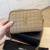 Saint Laurent (YSL) Shoulder Bag Cassandre Mini Natural Tan